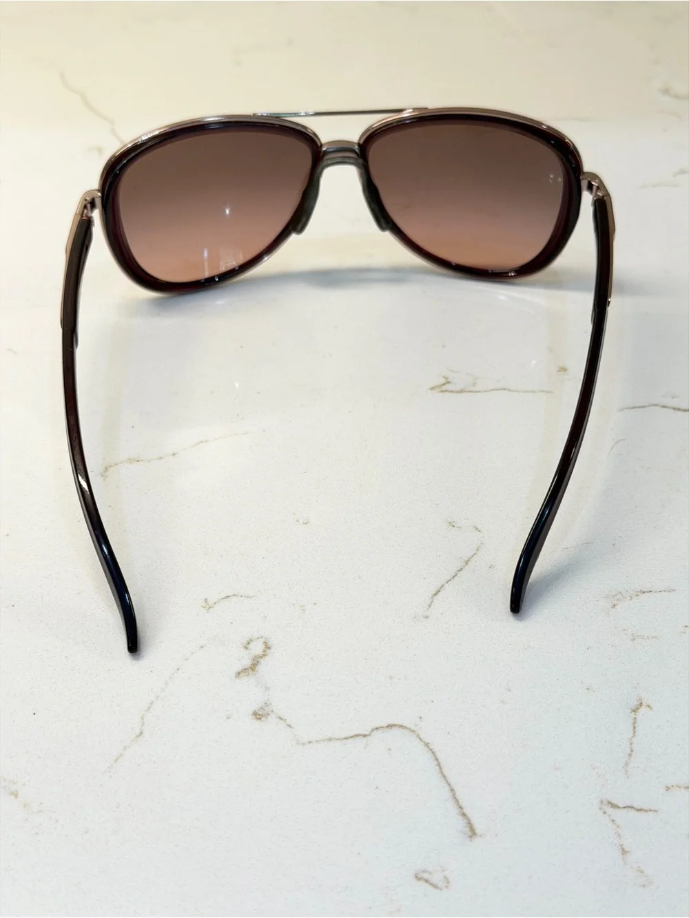 Oakley Split Time Women’s Brown Gradient Aviator Sunglasses with Matching Case